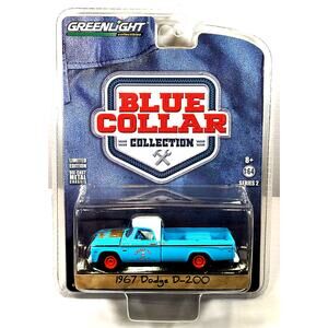 Greenlight Blue Collar Collection 1967 DODGE D-200, New, See Pics/Description!